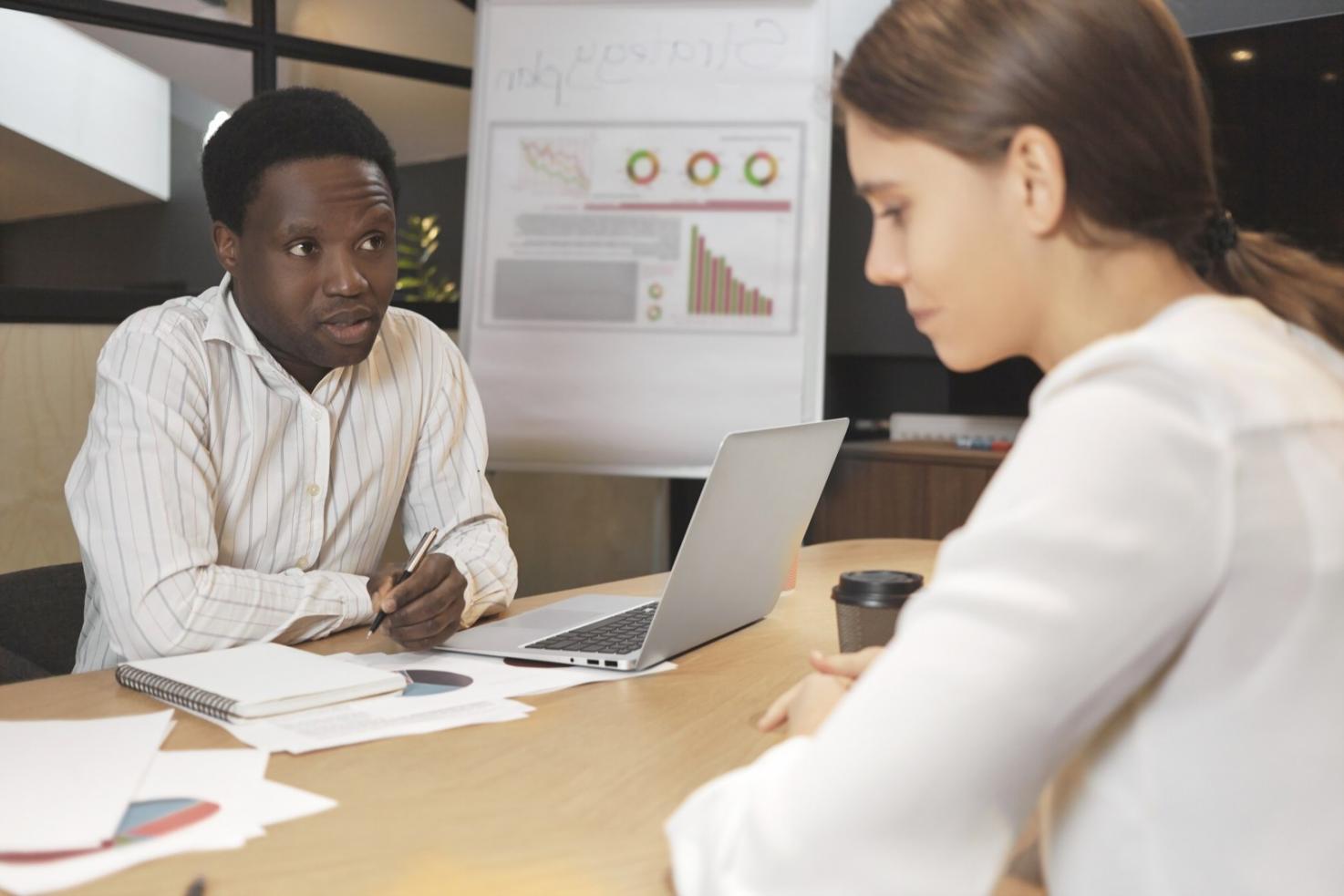 Financial analysis workspace with reports and data