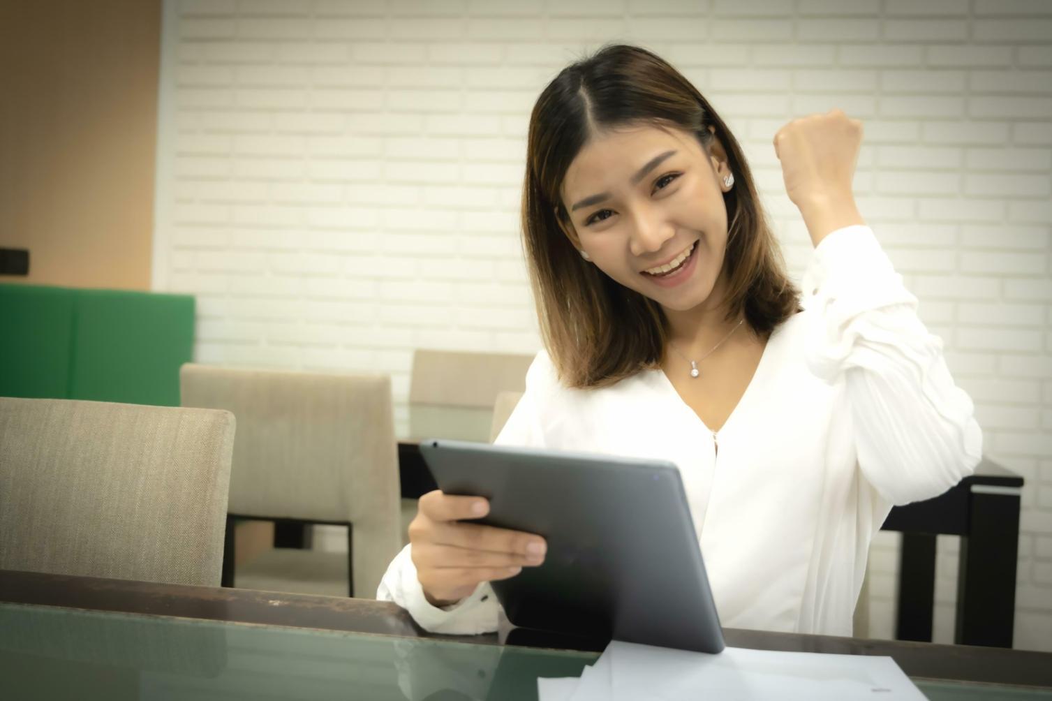 Financial analysis workspace with spreadsheets and reports